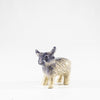 Brushed Silver Highland Cow Medium 6 cm