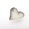 Brushed Silver Heart Dish Small 11 cm