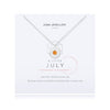 **Joma Jewellery - Birthstone A Little Necklace July Sunstone