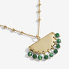 **Joma Jewellery - Bohemia Green Agate Necklace