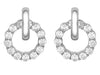 Indulgence - Rhodium CZ Crystal Earrings