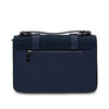 Medium Satchel - Navy Herringbone