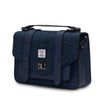 Medium Satchel - Navy Herringbone