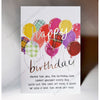 Birthday Balloons Lass Card