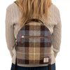 Baby Backpack - Blue/Brown Check