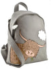 Bella Highland Cow Grey Backpack