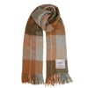 Brushed Wool Scarf - Woodland Check