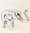 Polished Silver Elephant Trunk Up XL 16 cm