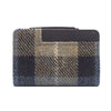 Zip Purse - Blue/Brown Check