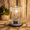 Desire Aroma Lamp Silver Clear Crystal