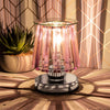 Desire Aroma Lamp Silver Pink Crystal