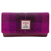Ladies Envelope Purse - Purple Check