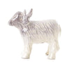 Brushed Silver Highland Cow XL 14 cm