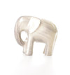 Brushed Silver Elephant Large 9 cm