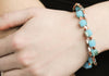 Arran Bay - Turquoise Two Strand Crystal Bracelet