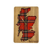 Medium Inset Scotland Map Clock - Royal Stewart