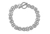 Indulgence - Silver Twisted Hoop Link Bracelet