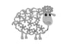 Indulgence - Sheep Brooch