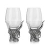 These beautiful glasses have a beautiful Highland Cow head design that involves the horns wrapping themselves around the base of the glasses.