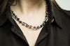 Arran Bay - Black Two Strand Crystal Necklace