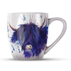 Bone China Mug - Splatter Highland Cow