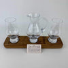 Triple Whisky Glass Base Set