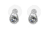 Indulgence - Silver Diamante Stud Drop Earrings