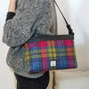 Large Shoulder Bag - Blue/Pink Check