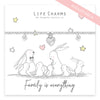 Life Charms - Rosey Rabbits - Family Is Everything
