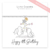 Life Charms - Rosey Rabbits - Happy Birthday 18