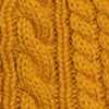 Aran Cable Button Scarf - Amber