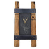 Stag Slate Twin Stave Clock