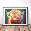A4 Print - 'Baby Highland Cow'