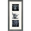 Triptych - The Highlanders- Portrait -Grey