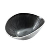 Brushed Black Oval Bowl Small