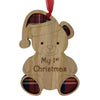Christmas Hanging Plaque - Teddy Bear - My 1st Christmas