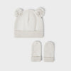 Baby Hat And Mittens - Off White