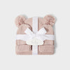 Baby Hat And Mittens - Pink