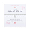 Joma Jewellery - Children's A Little Special Sister Bracelet In Lilac