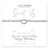 Life Charms - Sweet 16 Rose Gold Heart Bracelet