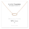 Life Charms -  Rose Gold CZ Eternity Necklace