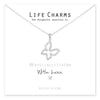 Life Charms -  Silver Crystal Butterfly Necklace