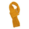 Aran Cable Button Scarf - Amber