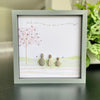 PEBBLE ART - WHITE - 27.5CM - Family…when we have eachother we have everything (2 adults 2 children)
