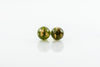 11mm Moss & Gold Stud Earrings