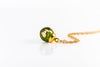 11mm Moss & Gold Necklace