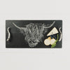 Slate Serving Tray- Large - Highland Cow