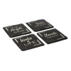 4 Slate Coasters - Whisky