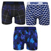 Scottish 3-Pack Cotton Boxer Shorts - L